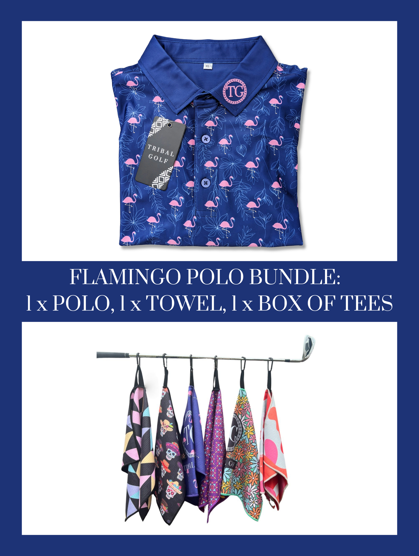 Flamingo Polo, ANY Towel & ANY Tees Combo